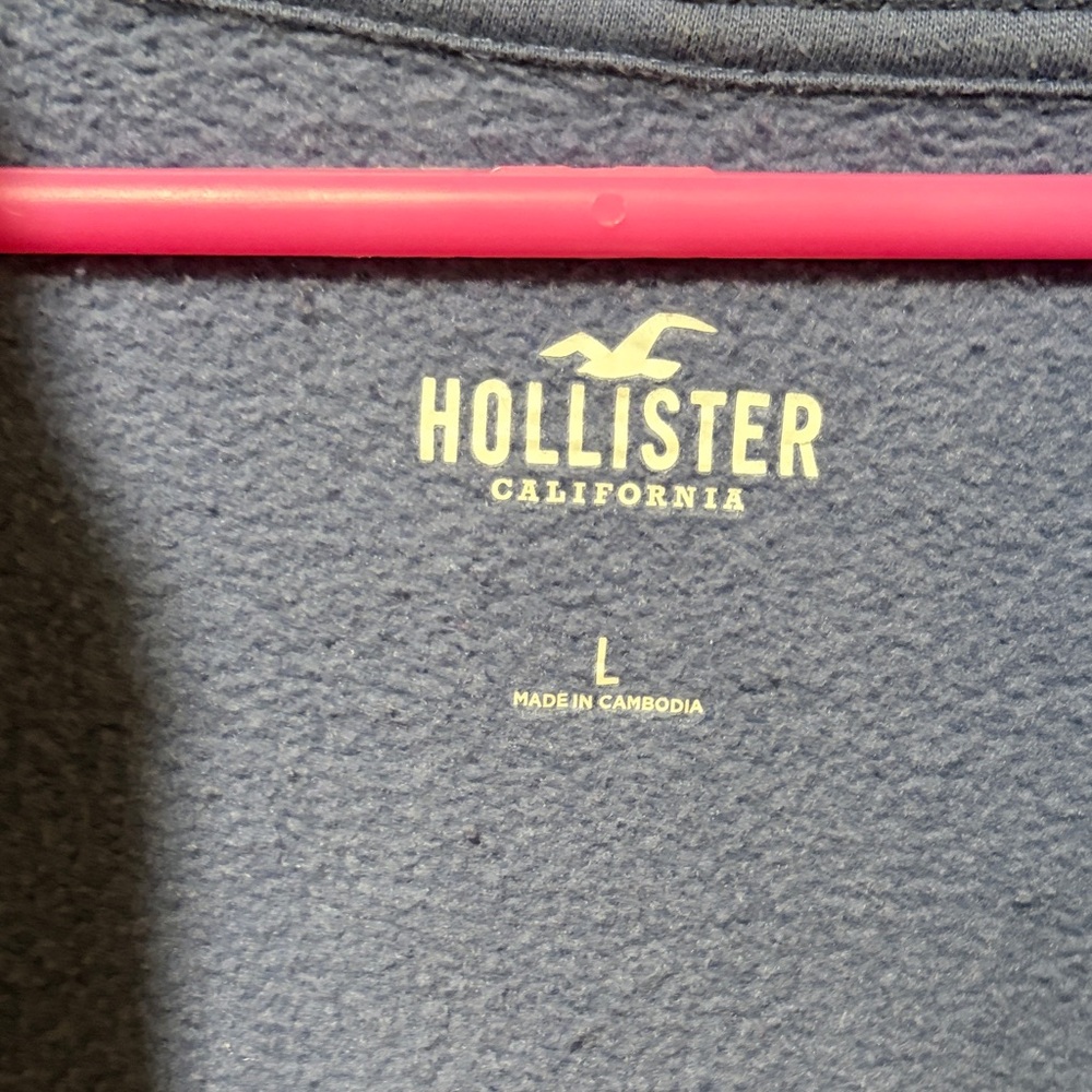 Hollister blue cropped hoodie - Picture 2 of 7